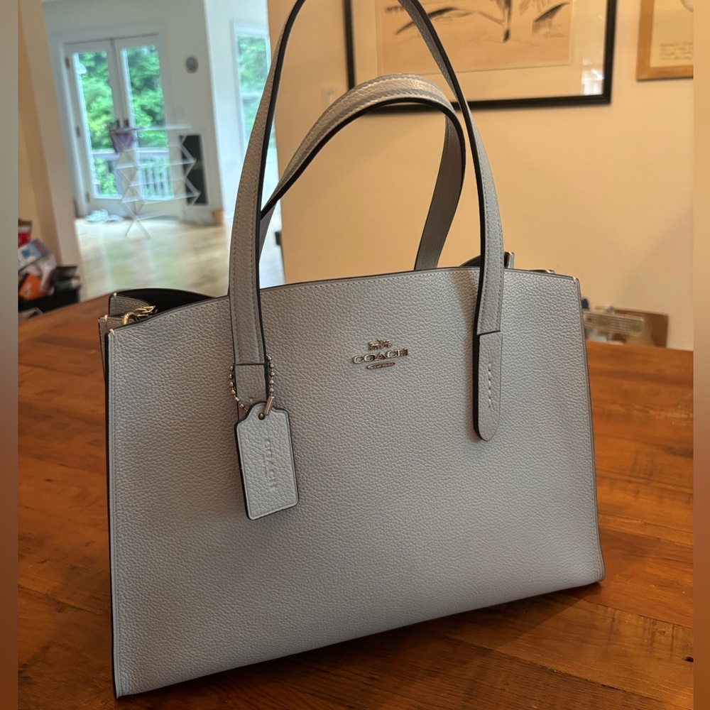 Coach Light Blue Charlie Carryall